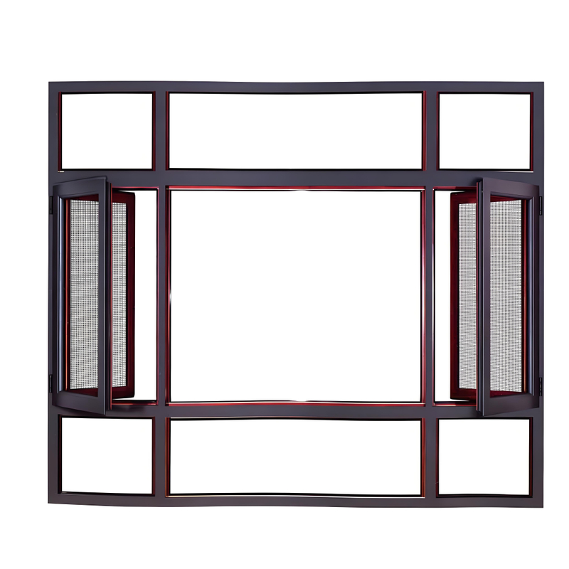 ارتفاع المباني السكنية والتجارية في سلامة نوافذ ألومنيوم الخارجي وعزل حراري مقاوم للحريق